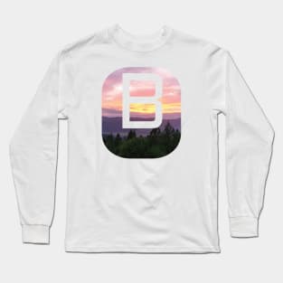 Initial B Sunset Photograph Long Sleeve T-Shirt